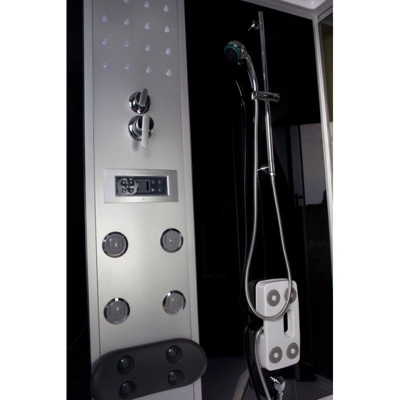Box doccia idromassaggio angolare con vasca 120x120