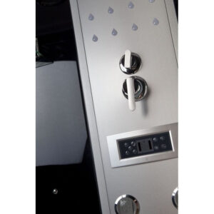 Box doccia idromassaggio angolare con vasca 120x120