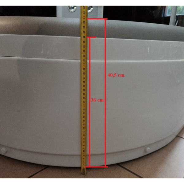 Box doccia idromassaggio circolare 90x90 con piatto alto
