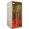 Sauna infrarossi radiatori alogeni 1 persona cromoterapia stereo