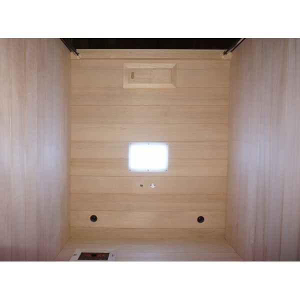 Sauna infrarossi radiatori alogeni 2 persone cromoterapia stereo