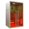 Sauna infrarossi radiatori alogeni 2 persone cromoterapia stereo