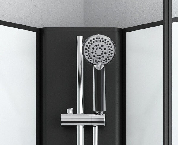 Box doccia rotondo 80x80 o 90x90 bianco-nero