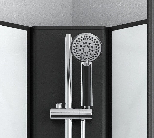 Box doccia rotondo 80x80 o 90x90 bianco-nero
