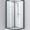 Box doccia rotondo 80x80 o 90x90 bianco-nero