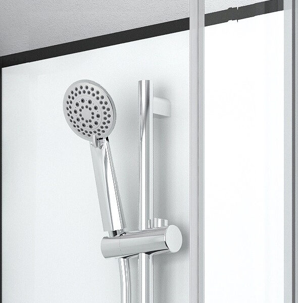 Box doccia rotondo 80x80 o 90x90 bianco-nero