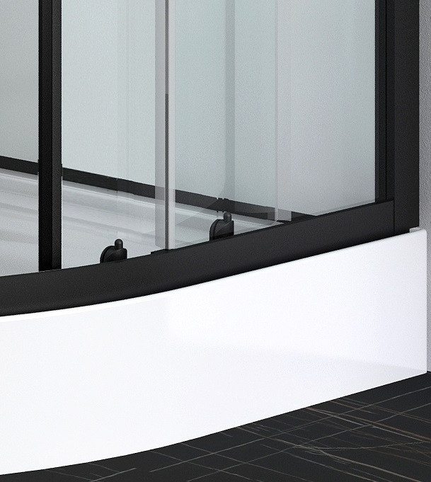 Box doccia idromassaggio semicircolare 90x90