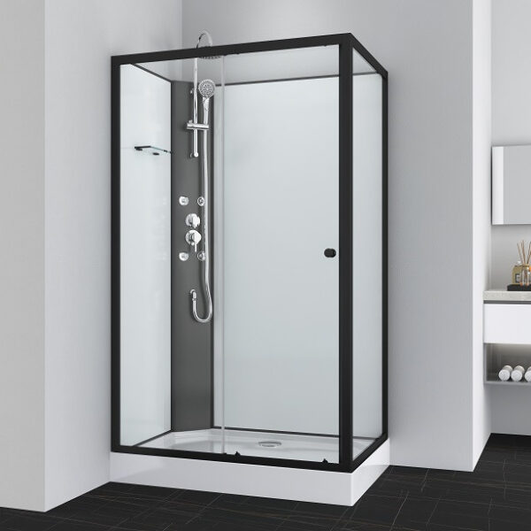 Box doccia idromassaggio rettangolare 120x80