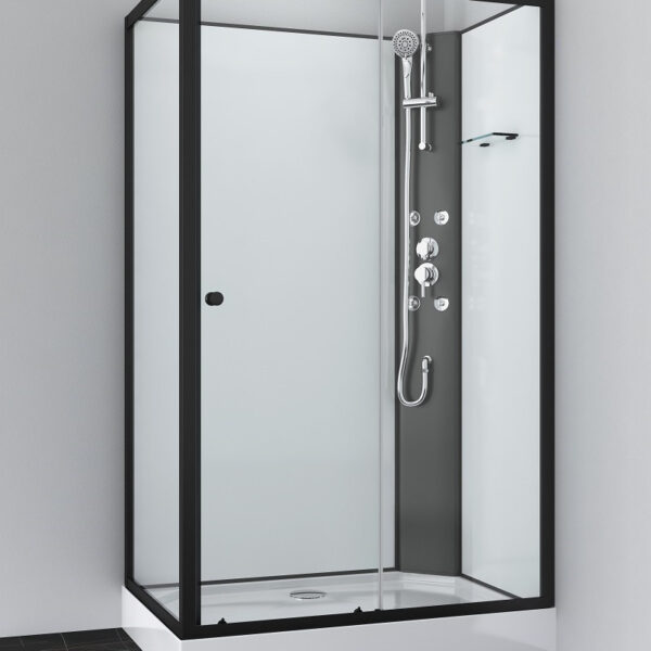 Box doccia idromassaggio rettangolare 120x80