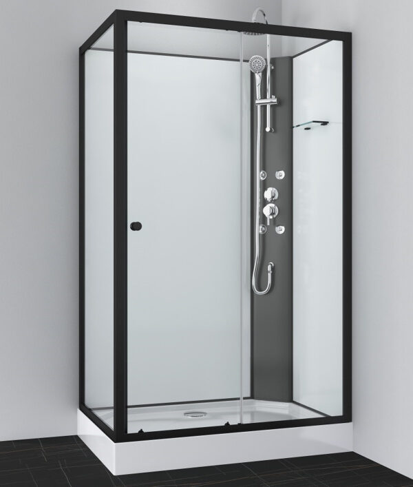Box doccia idromassaggio rettangolare 120x80
