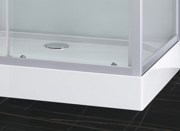 Box doccia idromassaggio rettangolare 120x80 bianca