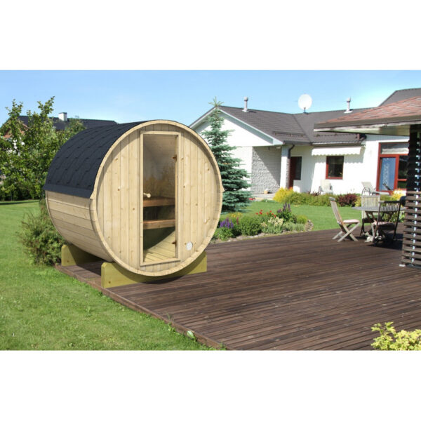 Mini sauna finlandese a botte da esterno Ø 1.94m x 1.6 m