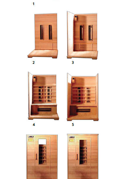 Sauna infrarossi FULL SPECTRUM per 3 persone cromoterapia