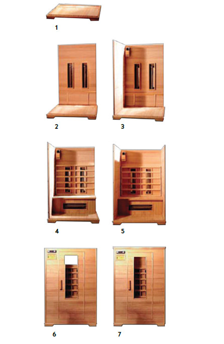 Sauna infrarossi FULL SPECTRUM per 3 persone cromoterapia