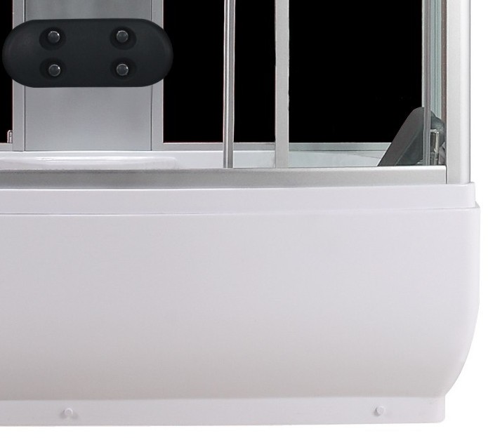 Box doccia idromassaggio combinato con vasca 150-170x85