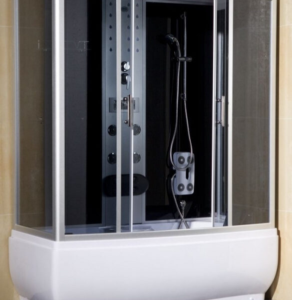 Box doccia idromassaggio combinato con vasca 150-170x85