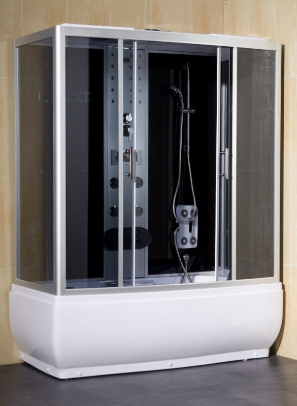 Box doccia idromassaggio combinato con vasca 150-170x85