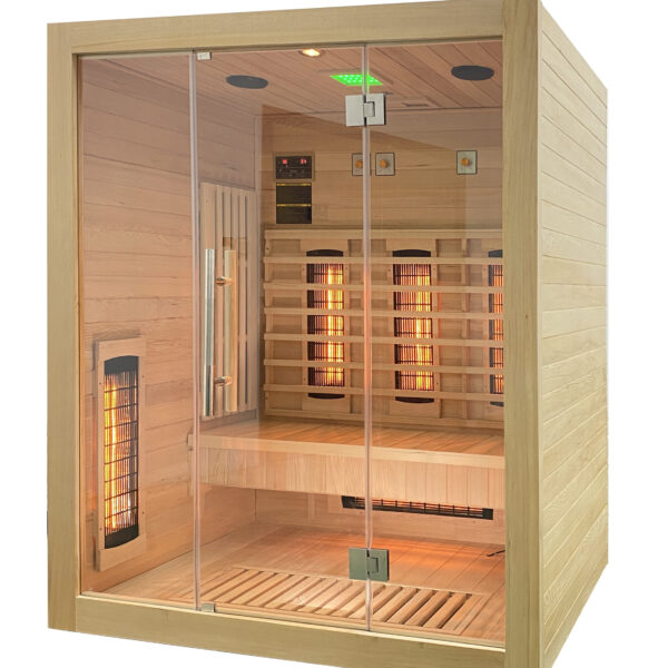 Sauna infrarossi FULL SPECTRUM per 3 persone cromoterapia