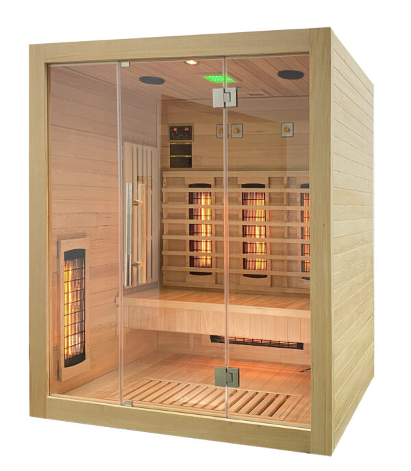 Sauna infrarossi FULL SPECTRUM per 3 persone cromoterapia