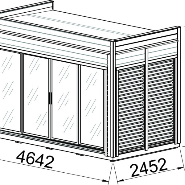 Sauna finlandese da esterno modulare personalizzabile