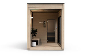 Sauna finlandese da esterno modulare personalizzabile