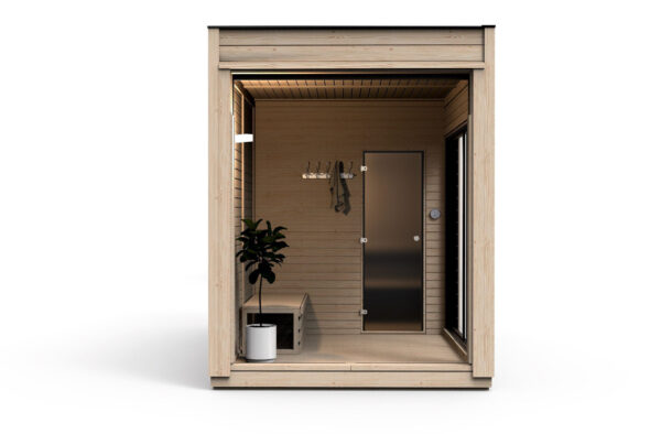 Sauna finlandese da esterno modulare personalizzabile