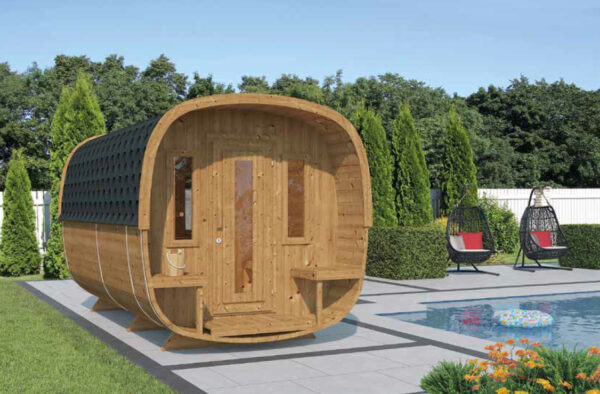 Sauna finlandese da esterno mod. LEONARDO