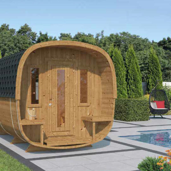 Sauna finlandese da esterno mod. LEONARDO