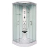 Box doccia idromassaggio angolare 90 x 90 cm con seduta