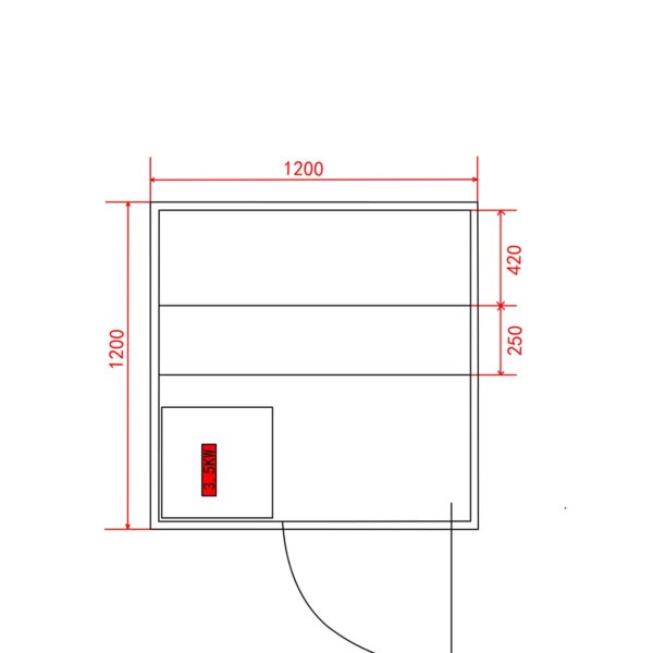 piantina sauna SB50120