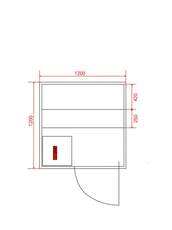 piantina sauna SB50120