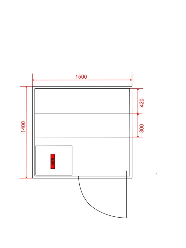 piantina sauna SB50150