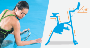 idrobike aquabike in alluminio per aquafitness