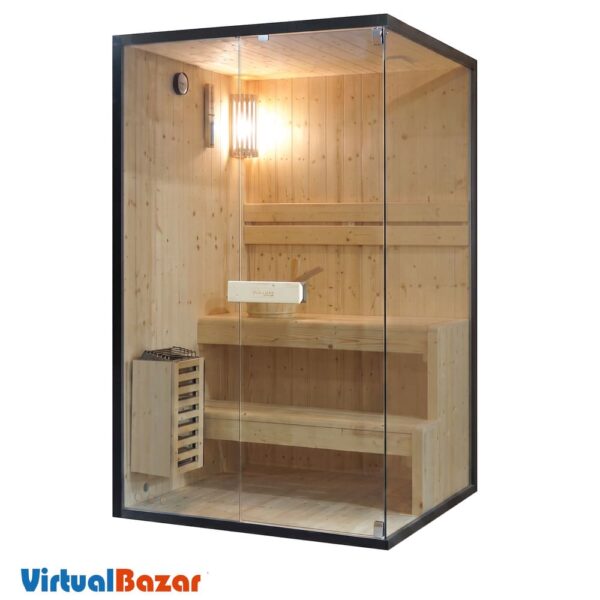 sauna 2 persone vetrata