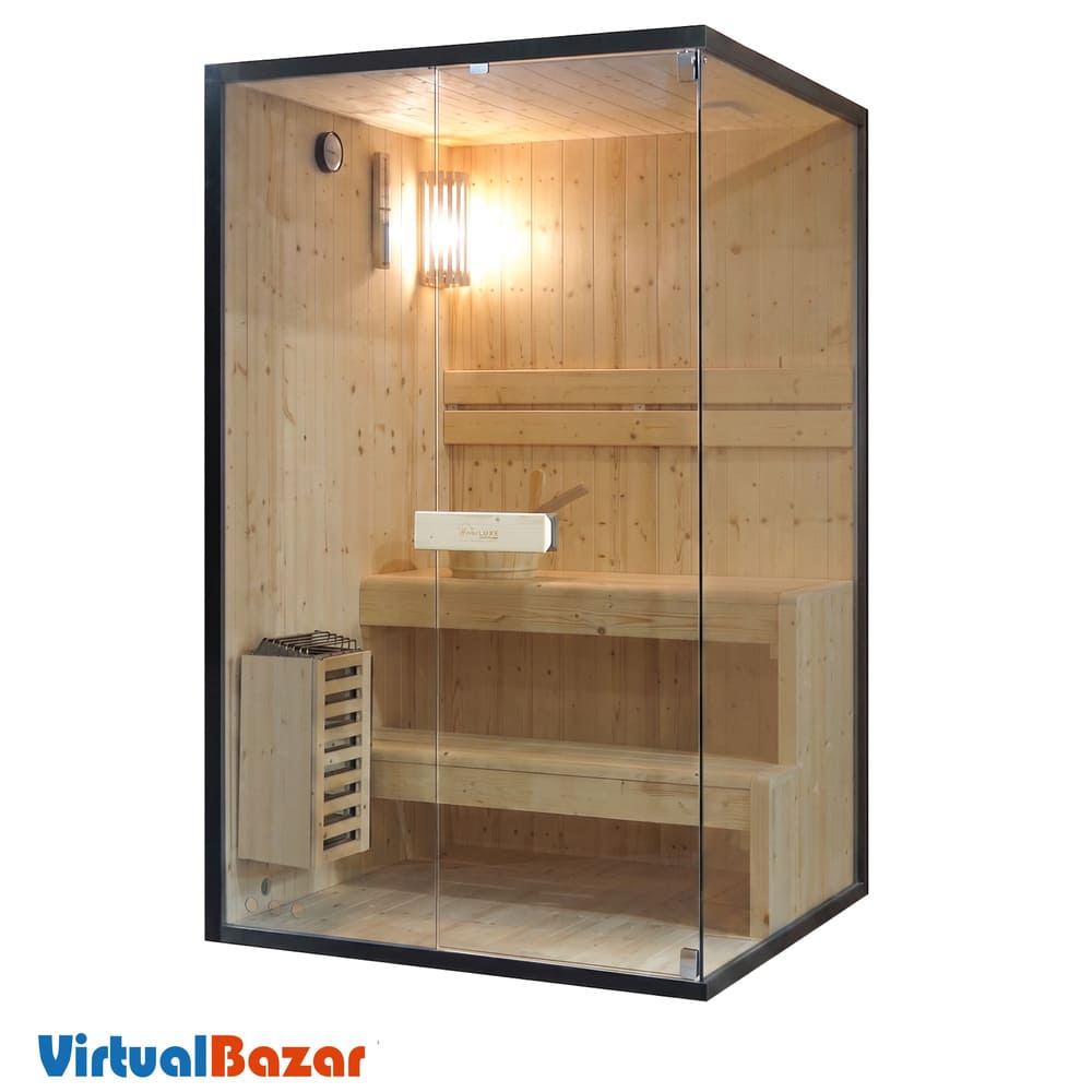 sauna 2 persone vetrata