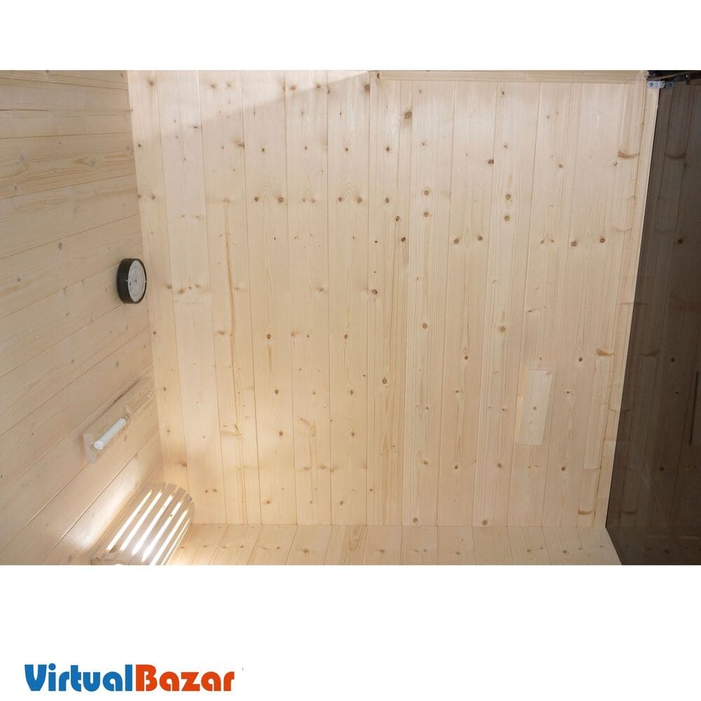 sauna 2 persone vetrata