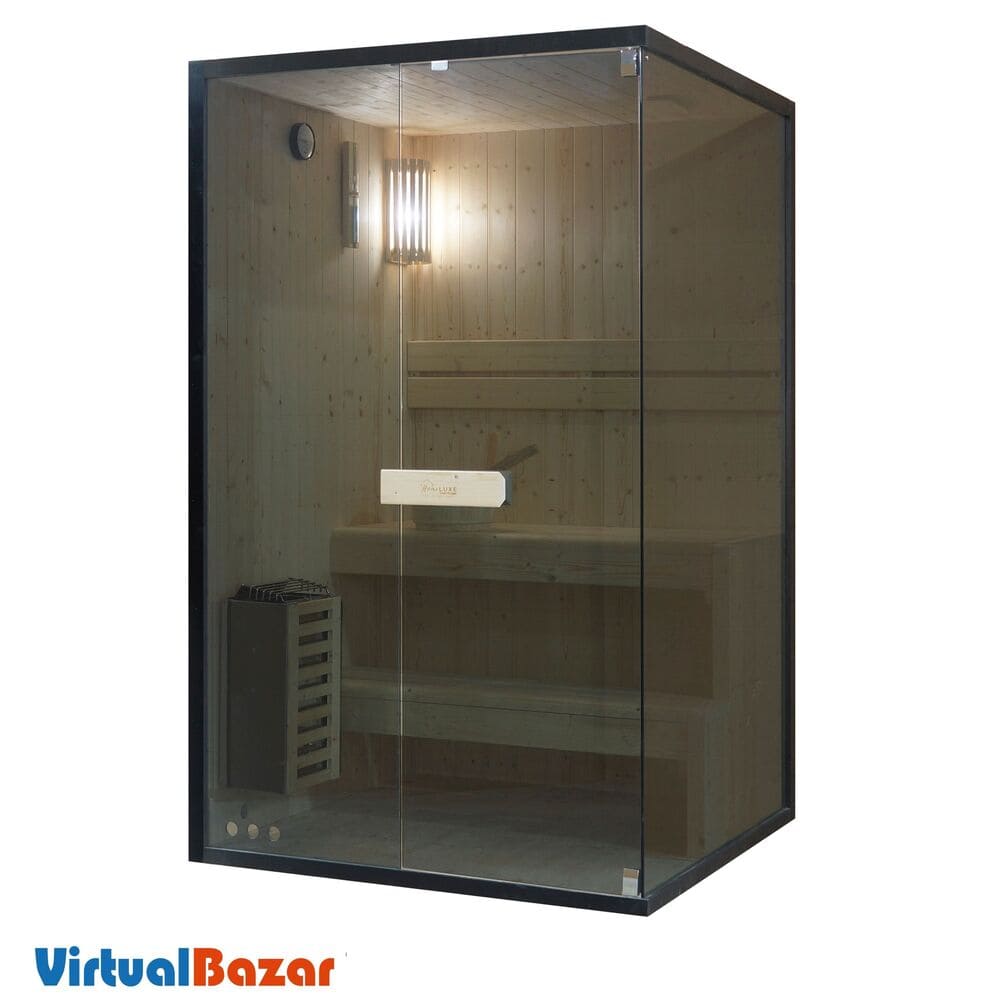 sauna 2 persone vetrata