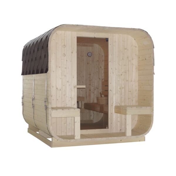sauna da esterno F60220 4 persone frontale -2