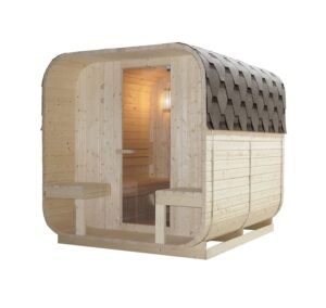sauna da esterno F60220 4 persone frontale -3