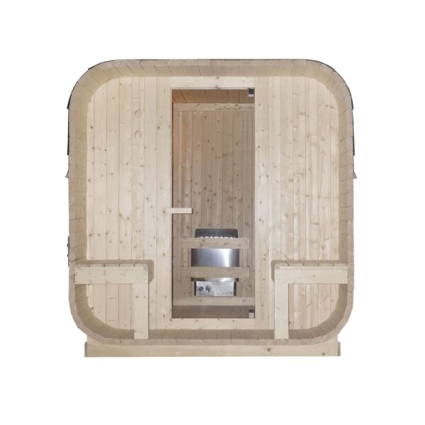 sauna da esterno F60220 4 persone frontale