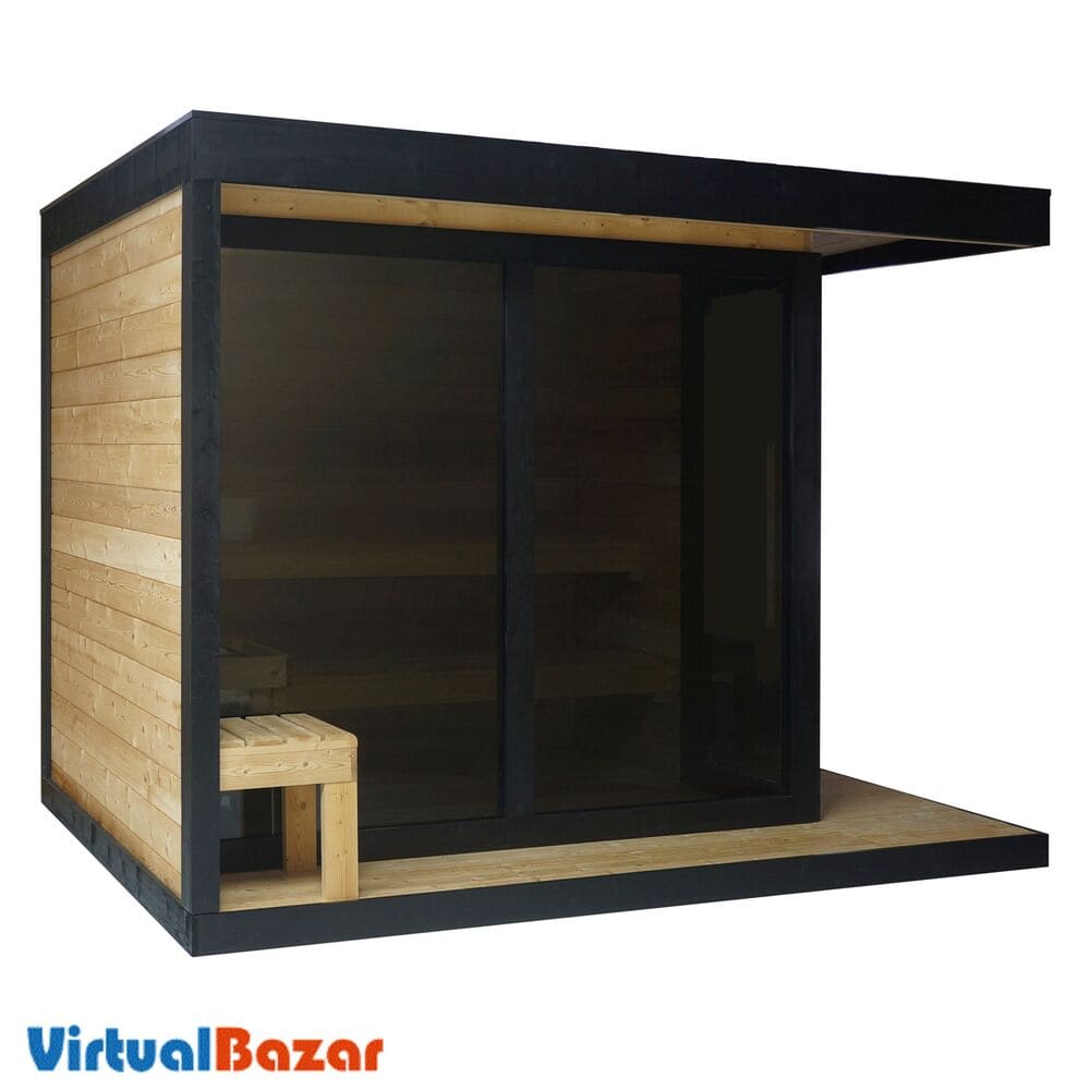 sauna da giardino 5 persone con terrazzo