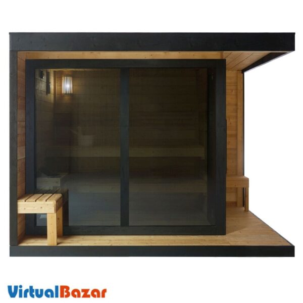 sauna da giardino 5 persone frontale