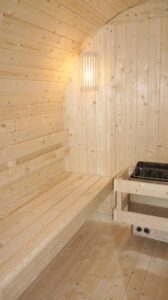 sauna da giardino F90220 panca sinistra