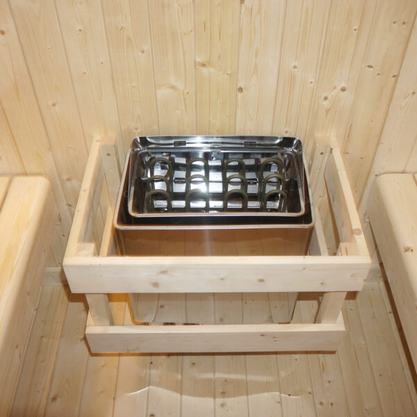 sauna da giardino F90220 - protezione stufa