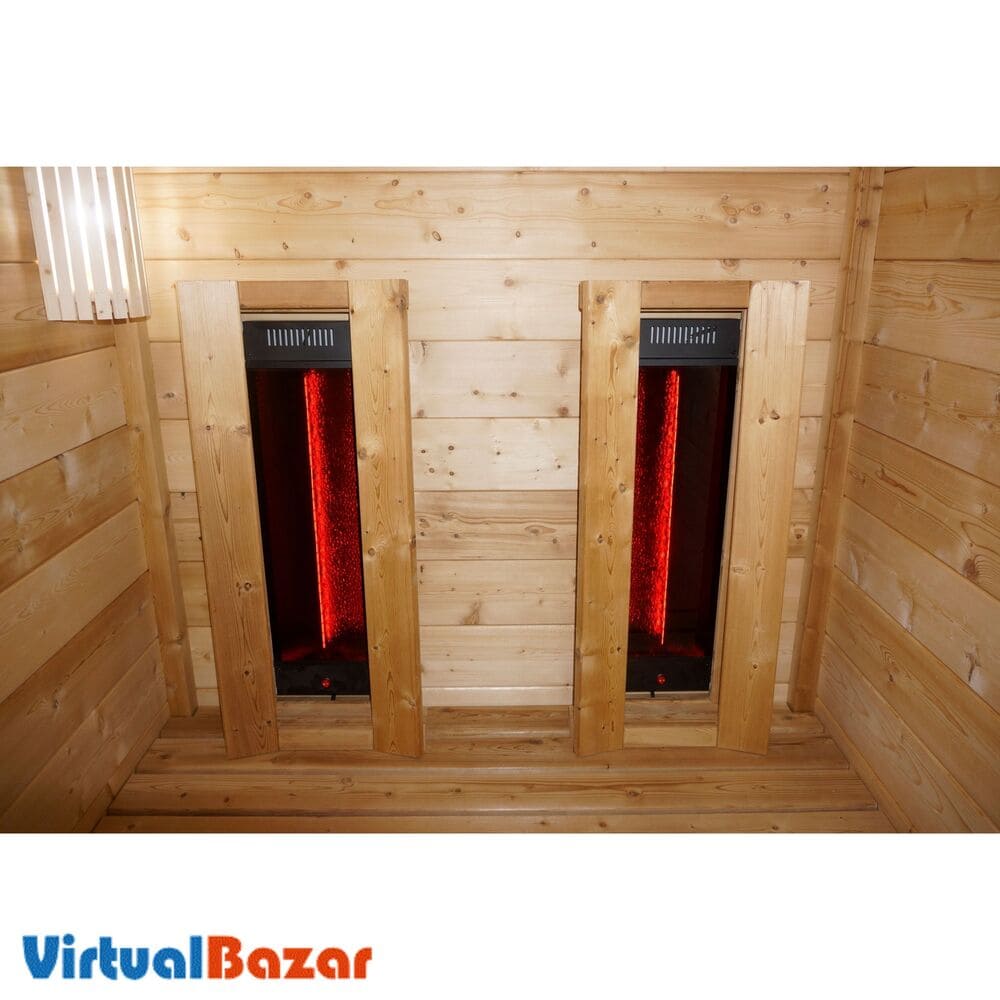 sauna finlandese e infrarossi da esterno