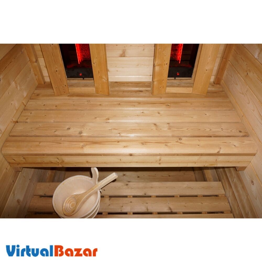 sauna finlandese e infrarossi da esterno