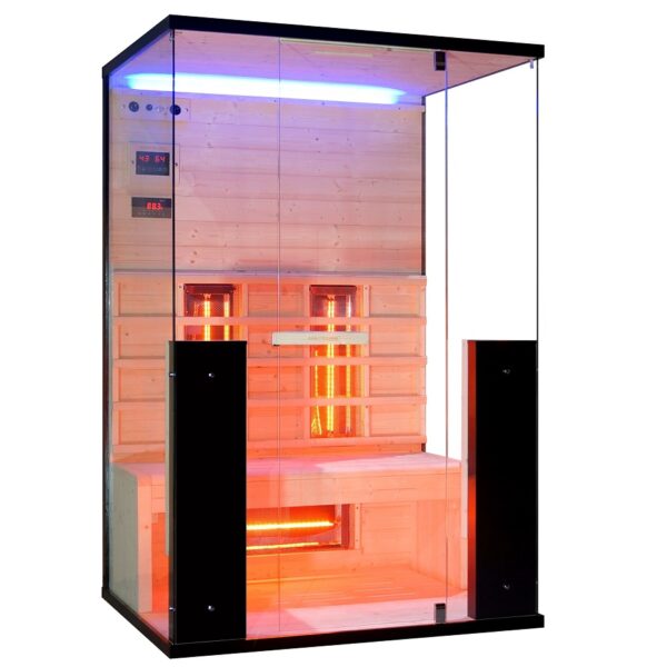 sauna infrarossi 2 persone vetrata