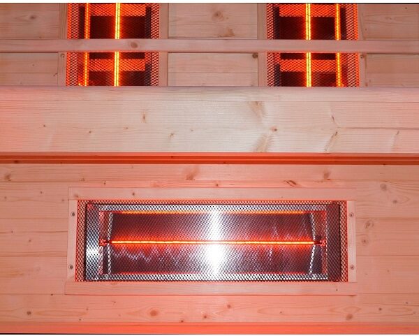 sauna infrarossi 2 persone vetrata