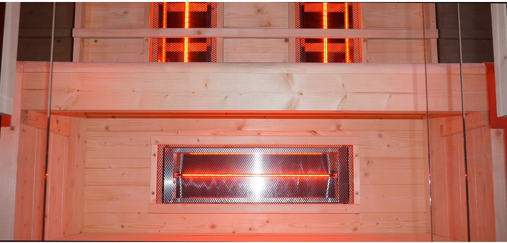 sauna infrarossi 2 persone vetrata